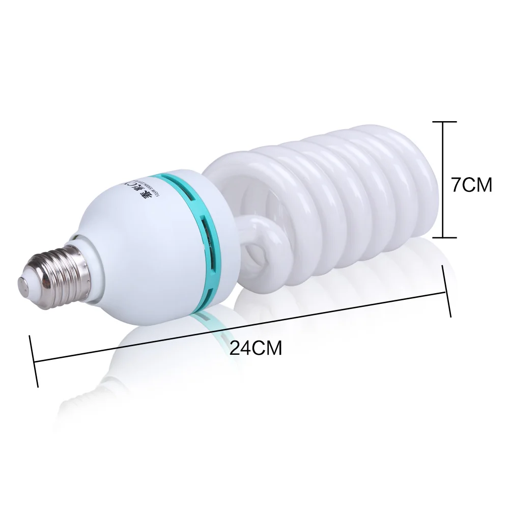 135 ватт фотография полный спектр дневного света флуоресцентные лампы высокой яркости E27 база для фотографической Фото Видео студии