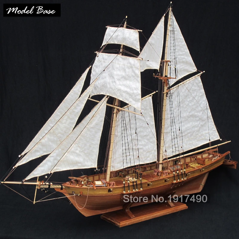 

Wooden Ship Models Kits Educational Toy Model-Ship-Assembly Model-Wood-Boats 3d Laser Cut Scale 1/50 HARVEY 1847 (2011 Edition)