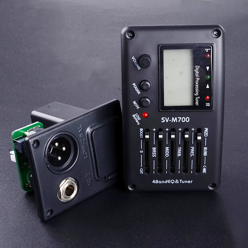SV-M700 4 акустической гитары эквалайзер с тюнер и микрофон гитарный ...