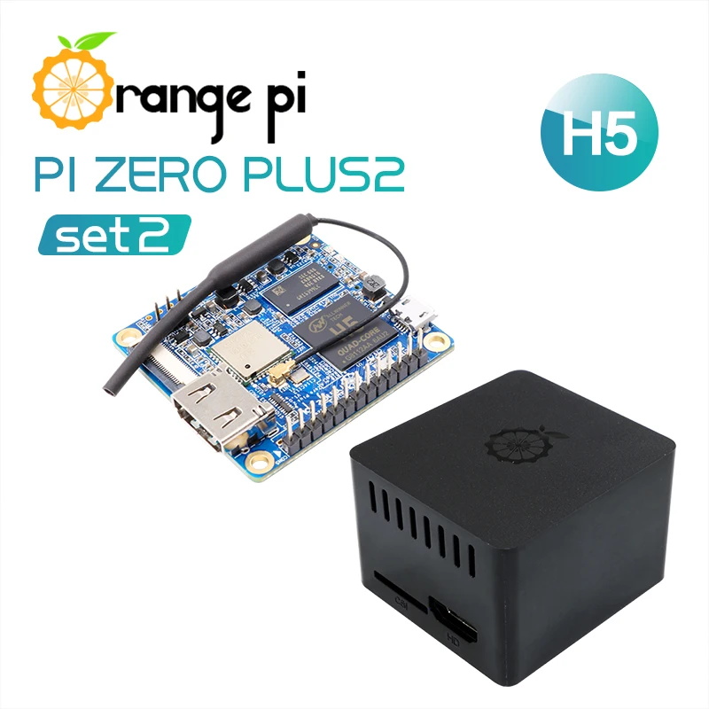 Оранжевый Pi Zero Plus 2 H5 SET2: оранжевый Pi Zero Plus 2 H5+ защитный ABS черный чехол