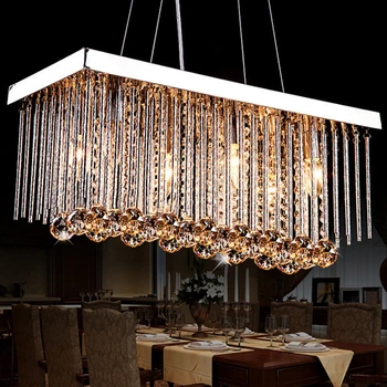 

LukLoy Rectangular Chandelier Bar Lights LED Kitchen Lights LED Lamp Hanging Lamp Ceiling Lamps Living Room Lighting Fixtures