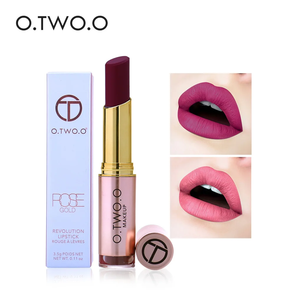 

O.TWO.O lip makeup moisturizing lipstick waterproof velvet matte lipstick easy to wear 20 colors milk silky lip pencil OT024