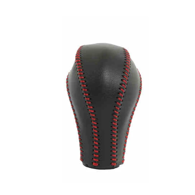 Airspeed кожаная рукоятка для рычага переключения передач из воловьей кожи ручная работа для Infiniti QX50 QX70 QX80 EX FX35 37 G37 аксессуары для интерьера - Название цвета: black red thread