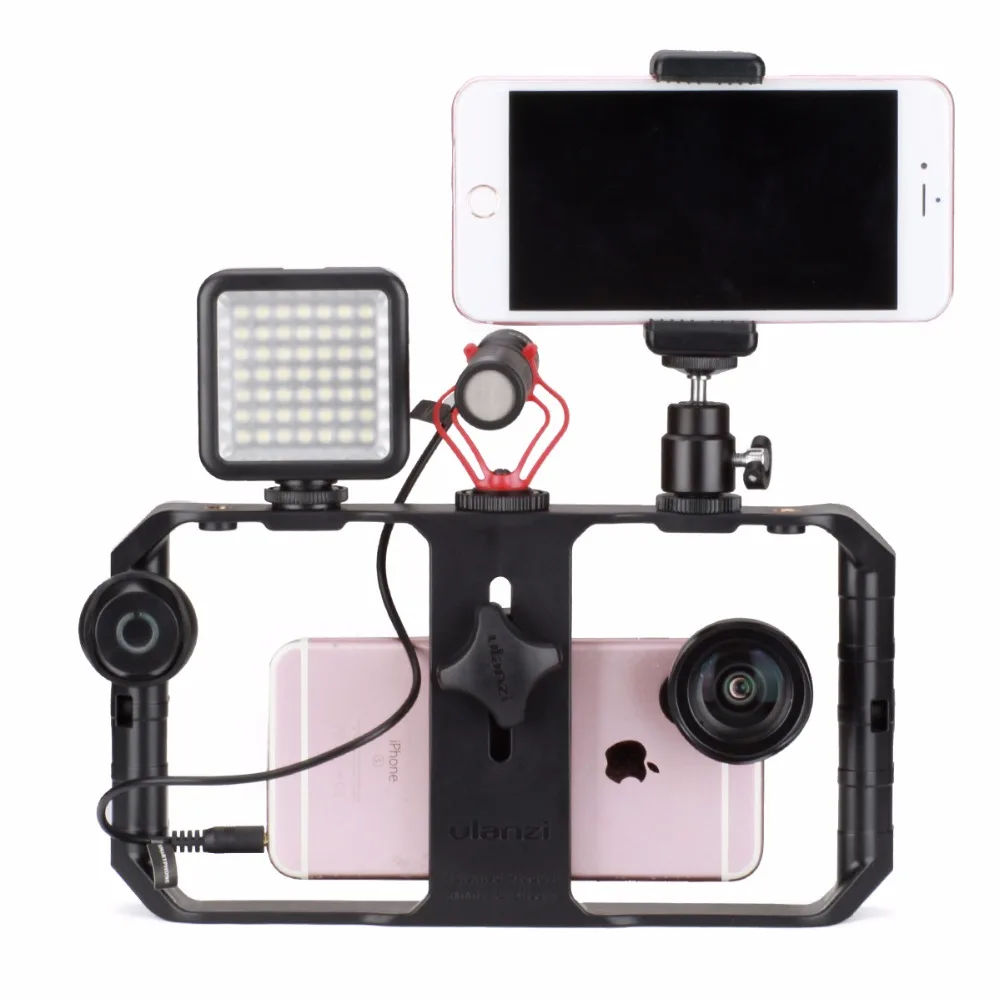 2019 Mobile phone handheld camera bracket video shooting live rabbit cage Phone Stabilizer Follow Shot Tray Mount | Мобильные