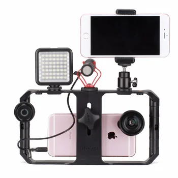

2019 Mobile phone handheld camera bracket video shooting live rabbit cage Phone Stabilizer Follow Shot Tray Stabilizer Mount