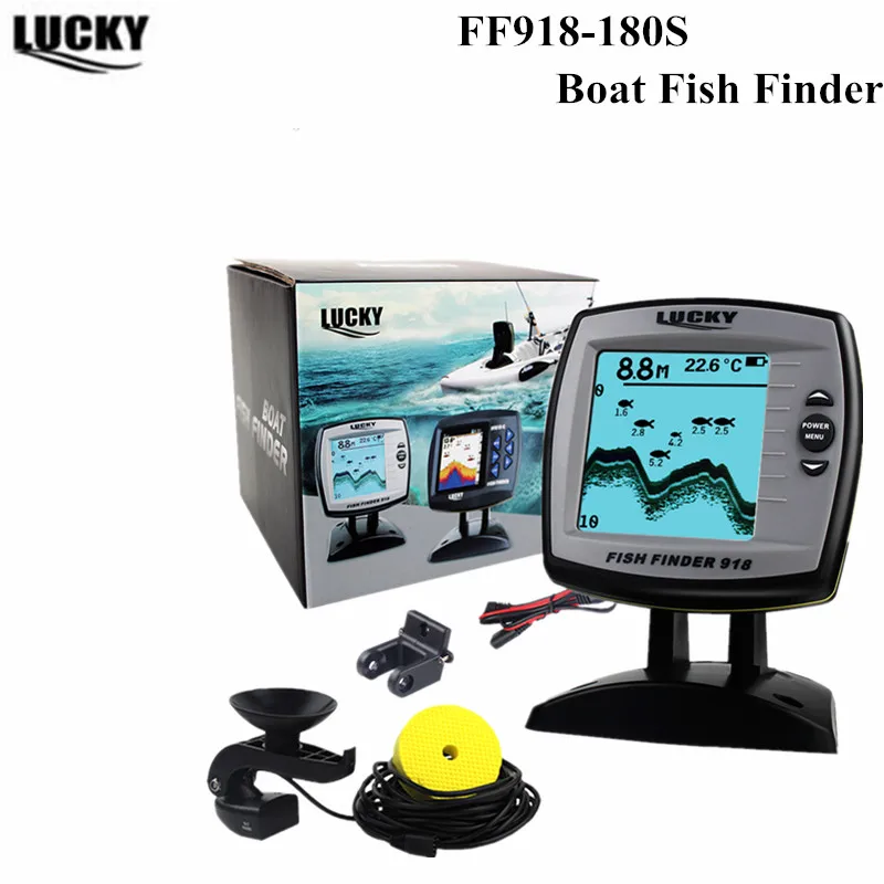 الجملة سونار صياد السمك FF918-180S السلكية صدى أسلم صياد السمك إغراء Findfish قارب جهاز استشعار إنذار صياد السمك 45 درجة