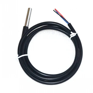 

Waterproof type DS18b20 temperature sensor 18B20 Stainless steel packaging 1 meter long For arduino