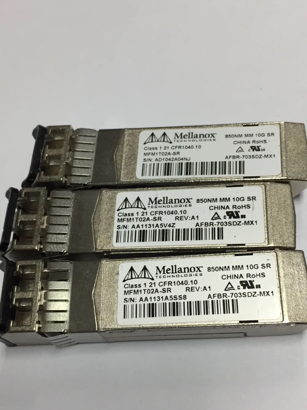 

Mellanox MFM1T02A-SR AFBR-703SDZ-MX1 850NM MM 10G SR