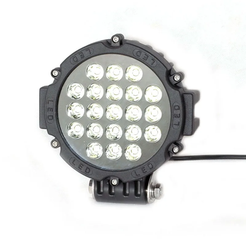 

7INCH 63W RED LED WORK LIGHT ROUND SPOT DRIVING ROAD BOAT SUV ATV UTE LAMP DRIVING LIGHT