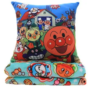 Anpanman антибактериальные, мальчик подушки одеяла, мультфильм теплые Шоу Ву тройной, кондиционер одеяло, подарки на день рождения, Рождественские подарки - Цвет: Family portrait02