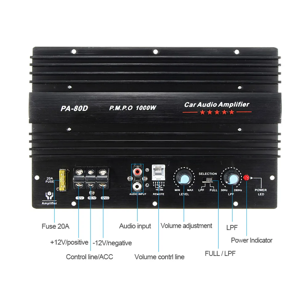 Beste Koop AIYIMA Power Subwoofer Auto Versterkers Audio Board 1000 W Geluid Amplificador DIY