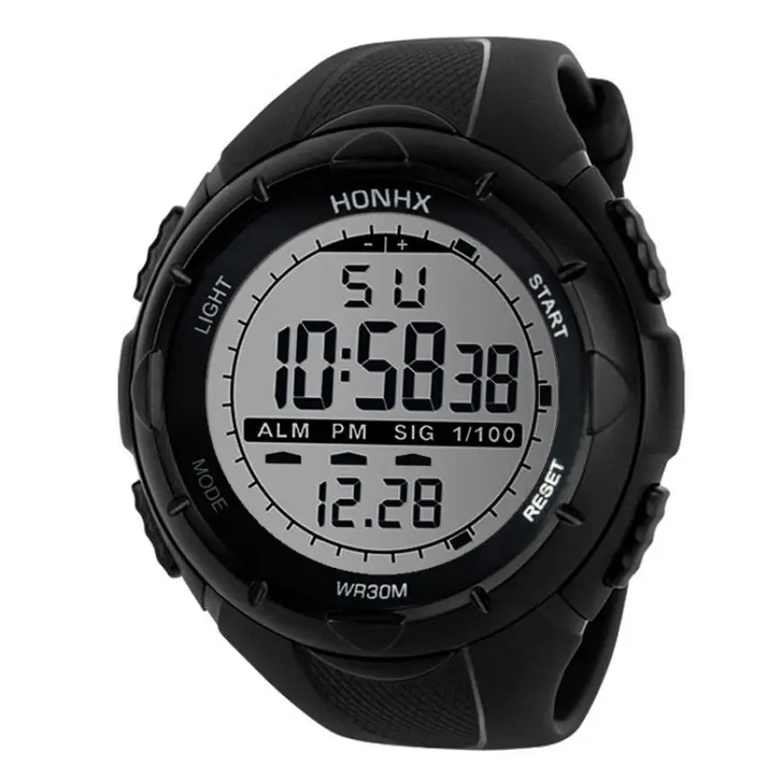 Роскошные мужские спортивные часы для дайвинга цифровые светодиодные милитари водонепроницаемые часы мужские модные повседневные электронные наручные часы Relojes# D