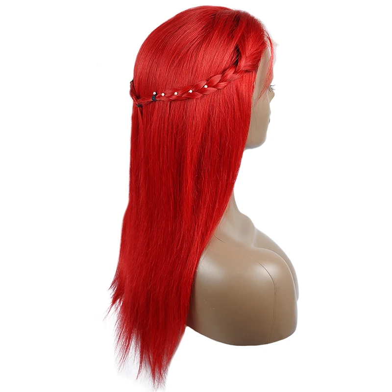 Pinshair, красный, 99J, перуанские прямые волосы, 4*4, парик с закрытием шнурка для черных женщин, предварительно выщипанные, бург, кружева спереди, не Реми, человеческие волосы, парики