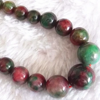 

6-12mm charming multicolor Morganite chalcedony jades stone round beads chains rope necklace semi-precious jewelry 17inch BV276