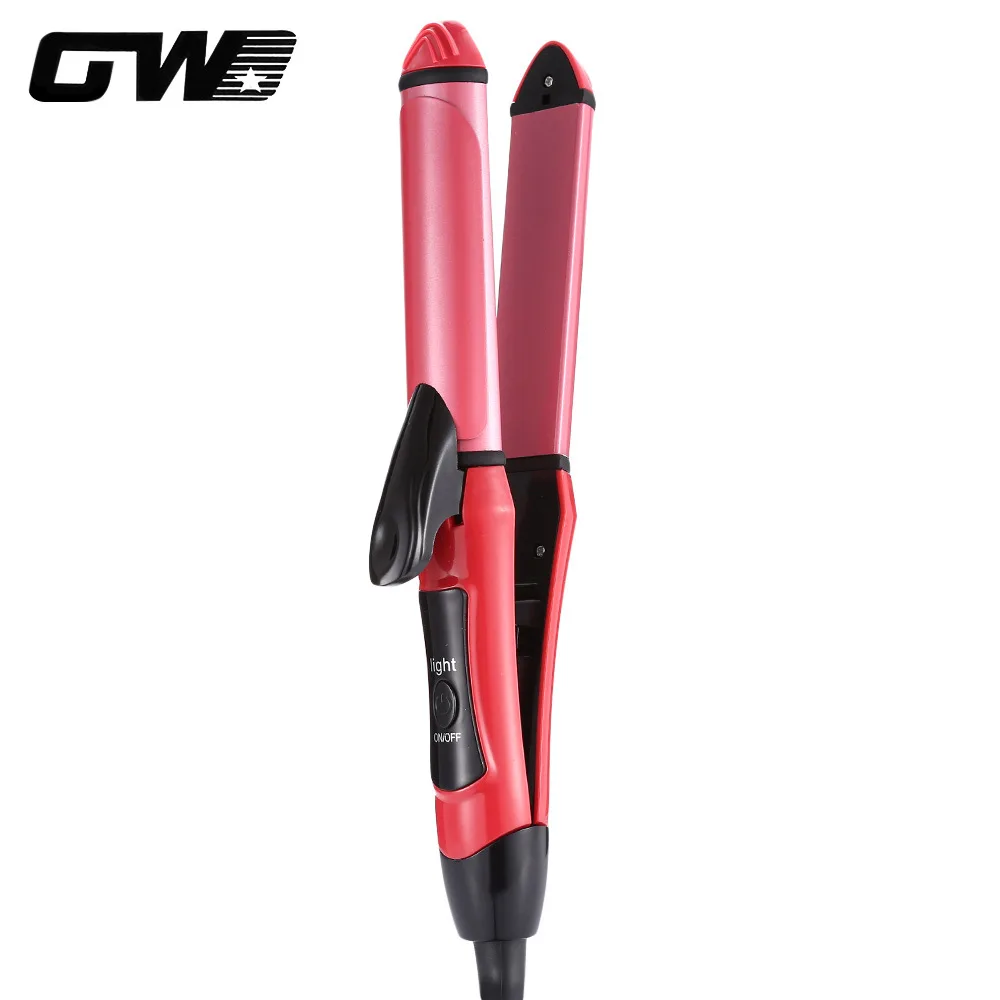 

Guowei GW-727 Electric 2 In 1 Ceramic Hair Curler Straightener Styling Tool Ceramic Coating Plate Swivel Cord Hair Beauty Tool