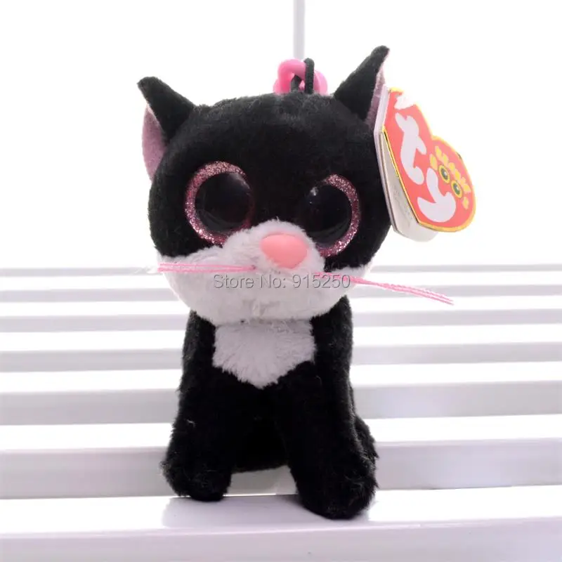 Offical 3'' Official TY Collection Black PEPPER Cat Plush Toys Stuffed