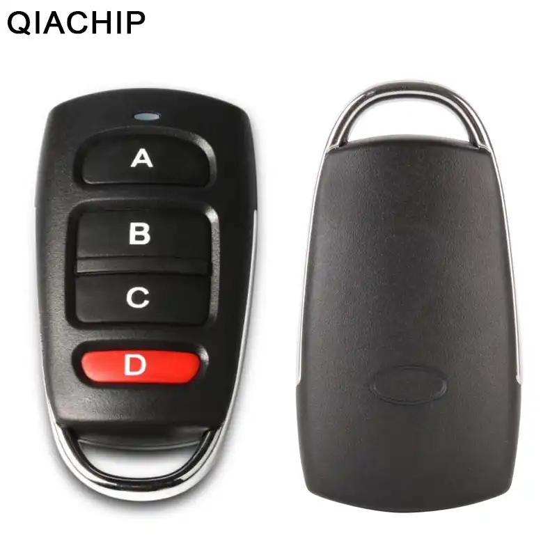 Qiachip Universal Wireless 4 Buttons 433mhz Rf Transmitter Remote Control For Gate Garage Door Opener Learning Code Key Fob Diy Cloning Gate 433mhz Remote Control Duplicatorremote Control Duplicator Aliexpress