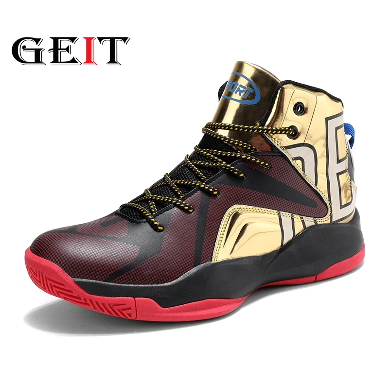 

2019 New Men's basketball Shoes Zapatillas Hombre Deportiva Yellow Breathable Men Ankle Boots Basketball Sneakers Athletic Shoes