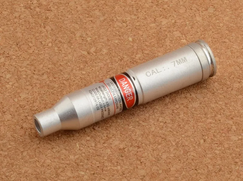

Cal 7mm Red Dot Laser Aluminium alloy Boresight CAL Cartridge Bore Sighter For Scope Hunting M9390