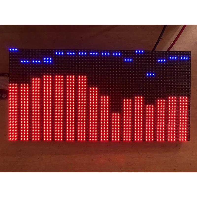 Full color Screen RGB Music Spectrum Display 2048 Point LED Flagship Edition 50 mode with control card|Интегральные схемы| |