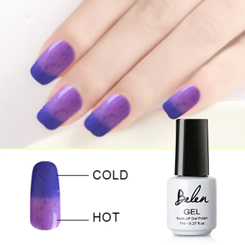 Belen 1 шт. Гель лак для ногтей 2 в температурный УФ гель Vernis Полупостоянный