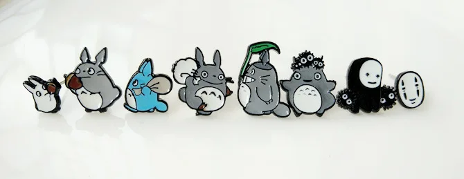 IVYYE Totoro Унесенные Призраками Без лица человек мода аниме Сережка с героями мультфильмов милые серьги-гвоздики с животными для женщин девочек детские ювелирные изделия подарок