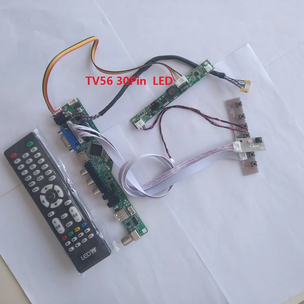 Набор для M240HW01 VB 24 &quotVGA HDMI TV AV USB ЖК светодиодный LVDS плата контроллера 30pin DIY CVBS