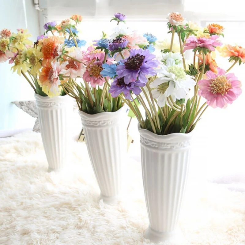 

Artificial Flower 4 Forks Windmill Blue Daisy Party Wedding Home Decoration