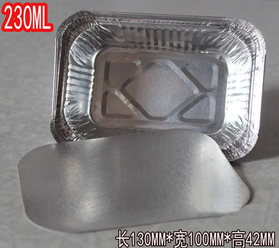 Pack of 20 pcs Cartons Tin Foil Box Disposable Carryout Containers