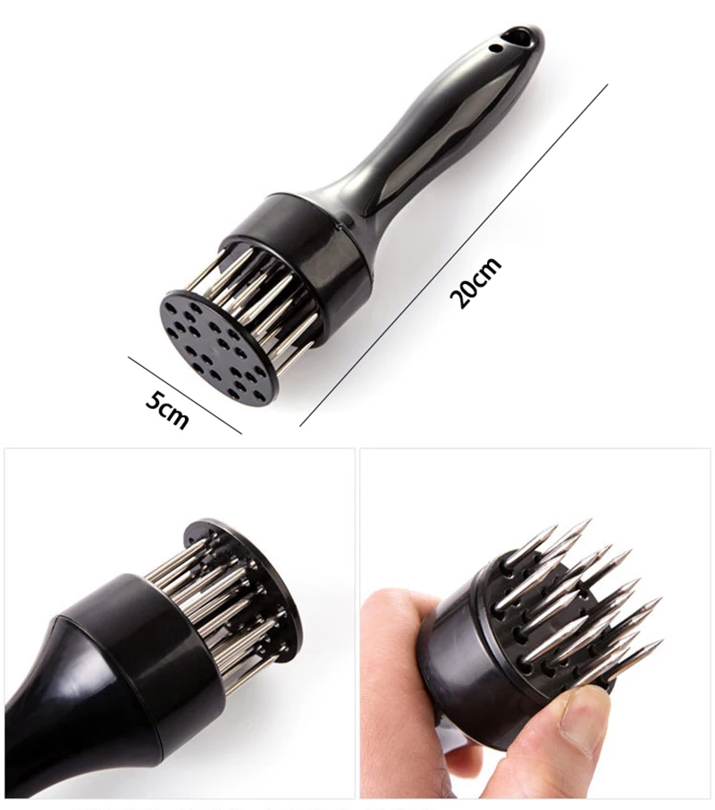 TUUTH Steak Pork Chops Quick Pine Needle Practical Stainless Steel Tender Meat Needle Tender Meat Hammer Kitchen Gadgets Steak A5