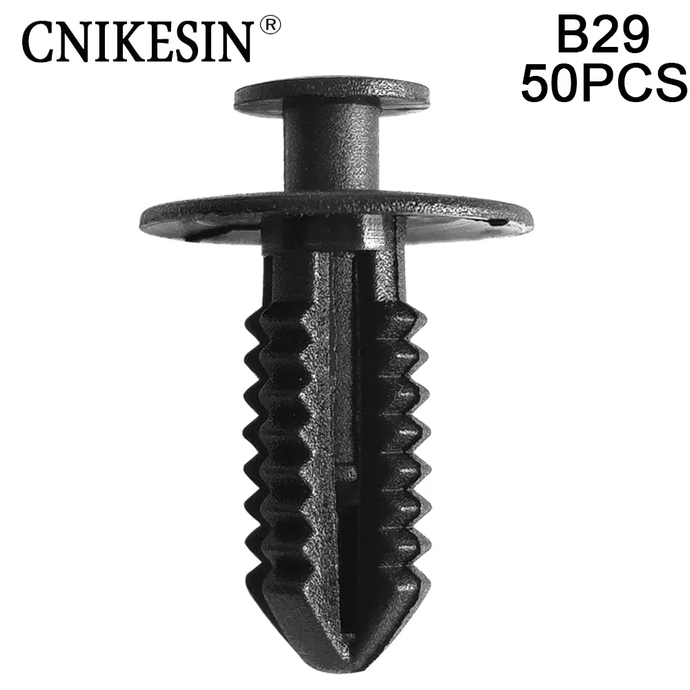 CNIKESIN 50PCS B29 7mm Hole Auto Fastener Car Bumper Fender Retainer