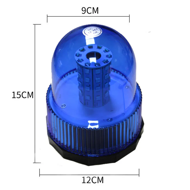 12 V/24 V автомобиль полиции светодиодный Строб вращающийся мигающий Предупреждение светильник Маяк флэш аварийный светильник s лампа Магнитный установлен