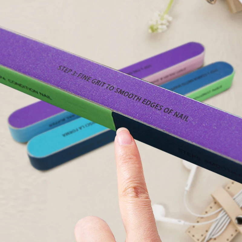 

Ladymisty Six-sided Polishing Files Nail Tool Creative Printing Nail File Sanding Professional 1PCS/SET Nail File