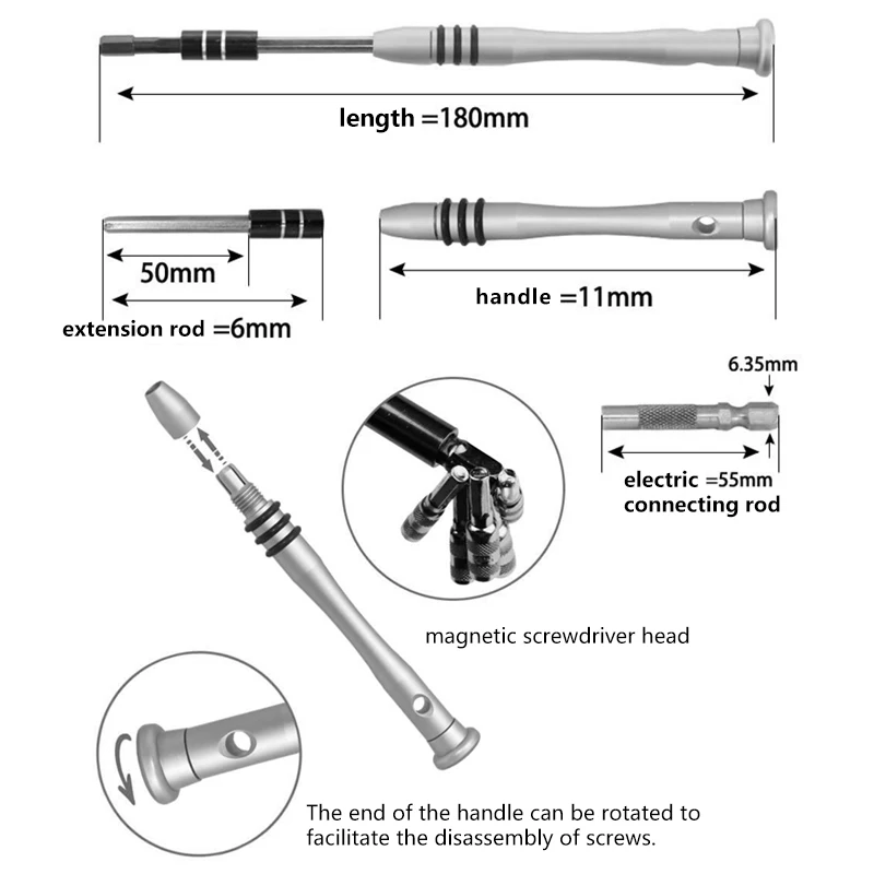 PRACMANU 61 в 1 отвертка бит Магнитный Драйвер Набор прецизионных отверток набор ручных инструментов для телефона ремонт электроники набор инструментов