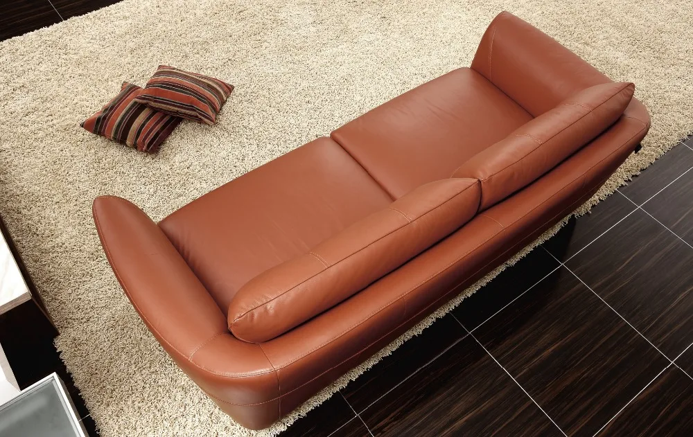 بقرة حقيقية/حقيقية الجلود مجموعة أريكة غرفة المعيشة أريكة قطاعات/ركن 2 + 3 مقاعد أريكة مجموعة أثاث المنزل أريكة الحديثة