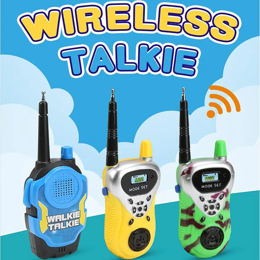 2PCS Wireless Walkie Talkie Children Two-Way Radio Set Kids Portable Toys Toy