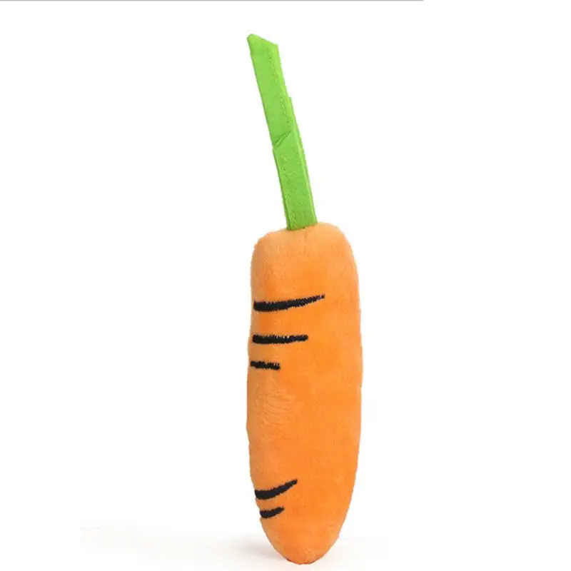 Собака морковь Форма игрушки-жвачки с смешное лицо щенок Мягкие плюшевые Писк игрушки для домашних животных собак и кошек для чистки зубов учебные принадлежности