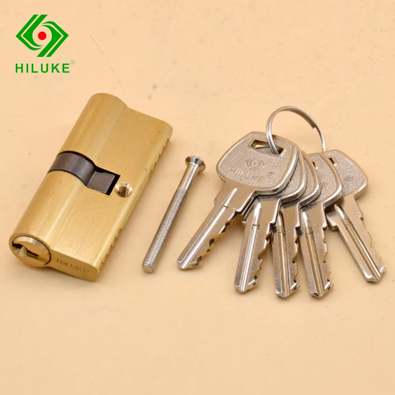 HILUKE 70mm European standard lock cylinder brass alloy security door