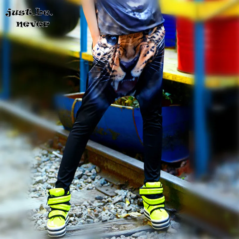 

Just.be.never Dance Harem Pants Harajuku Free Style Baggy Female Loose Elastic Waist Ankle-length Pants Hip Hop Streetwear