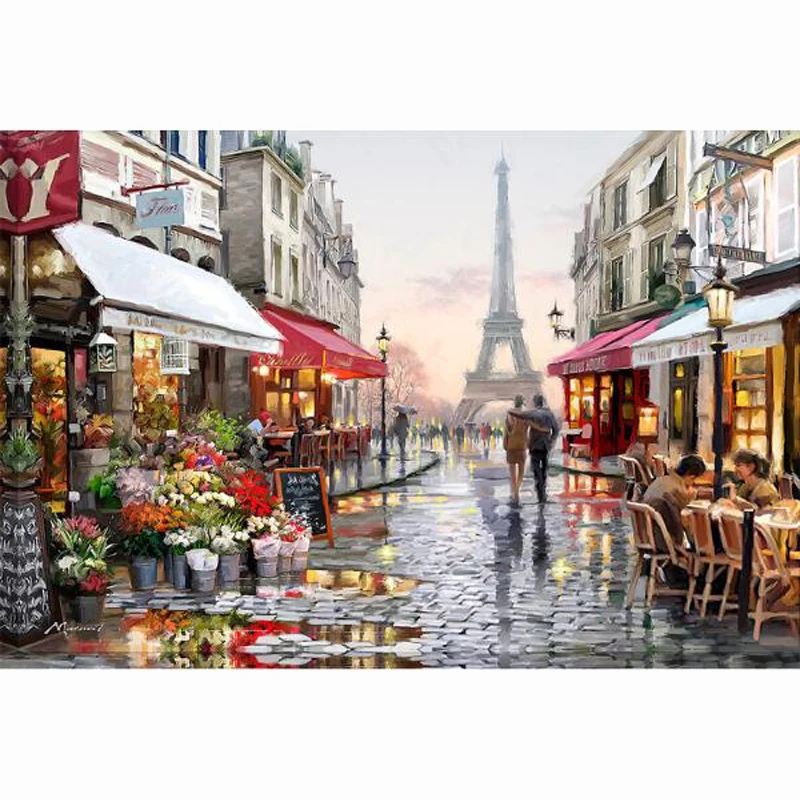 

diamond embroidery kits diy 5d diamond painting mosaic pattern picture of rhinestones crystals cross stitch Eiffel Tower AA903