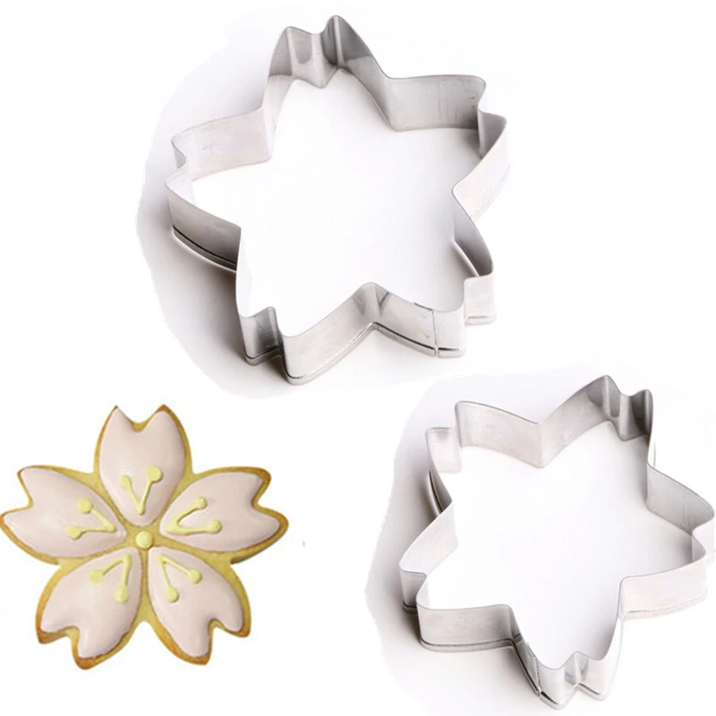 Yongrow 3D Flower Mould,Cutter Decoration Stainless Steel Pastry DIY Clay Mold Fondant Sugarcraft Flower Making