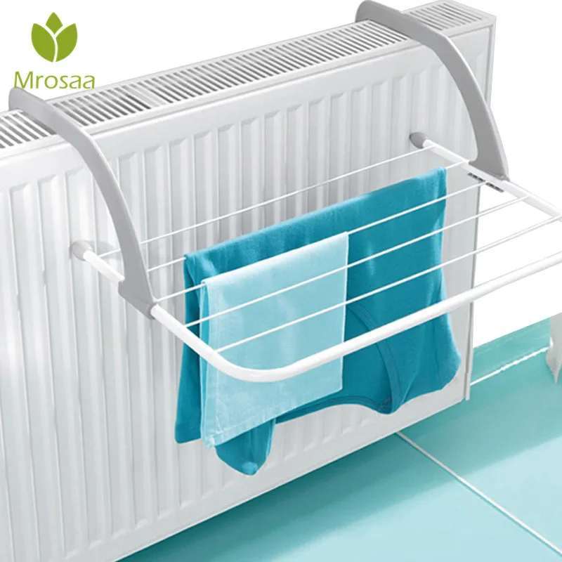 Kopen Multifunctionele Opvouwbaar Opslag Kleding Opknoping Handdoekenrek Outdoor Kleding Droogrek Houder Badkamer Vensterbank Sunderies Stand