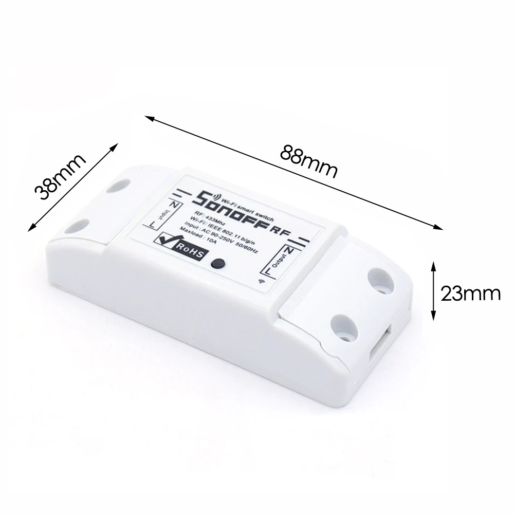 Sonoff RF Wifi переключатель 433 МГц RF приложение управление Умный дом автоматизация работа с Alexa Google Home