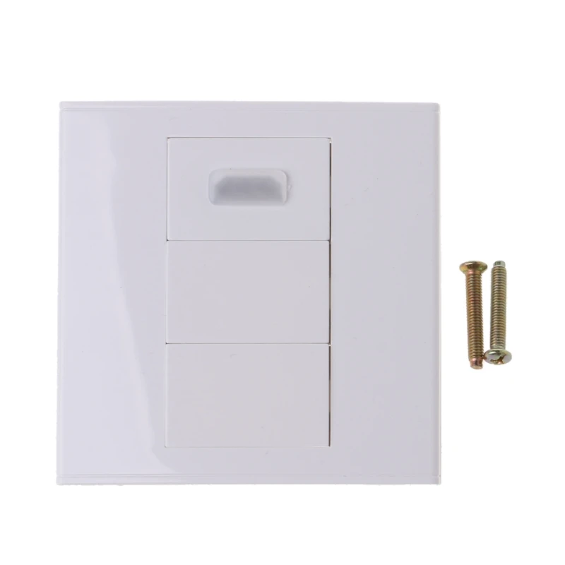 

HDMI Wall Plate with Angle Side Female to Female Connector Support 3D and 4K