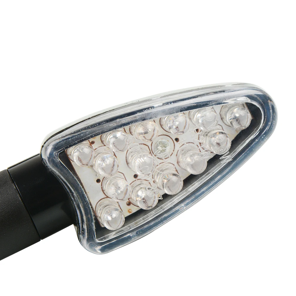 Motorcycle Turn Signal Signals Light Taillight Flexible 12 LED Indicators Blinkers Flashers for Honda GROM MSX125 MT-09 Z800 R3