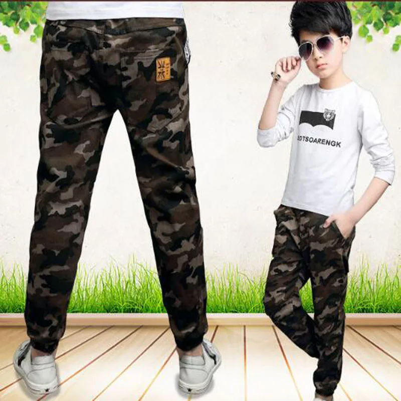  Boys Pants Children Outdoor Camo trousers Kids Army Design Colorful trousers kids spring autumn cam