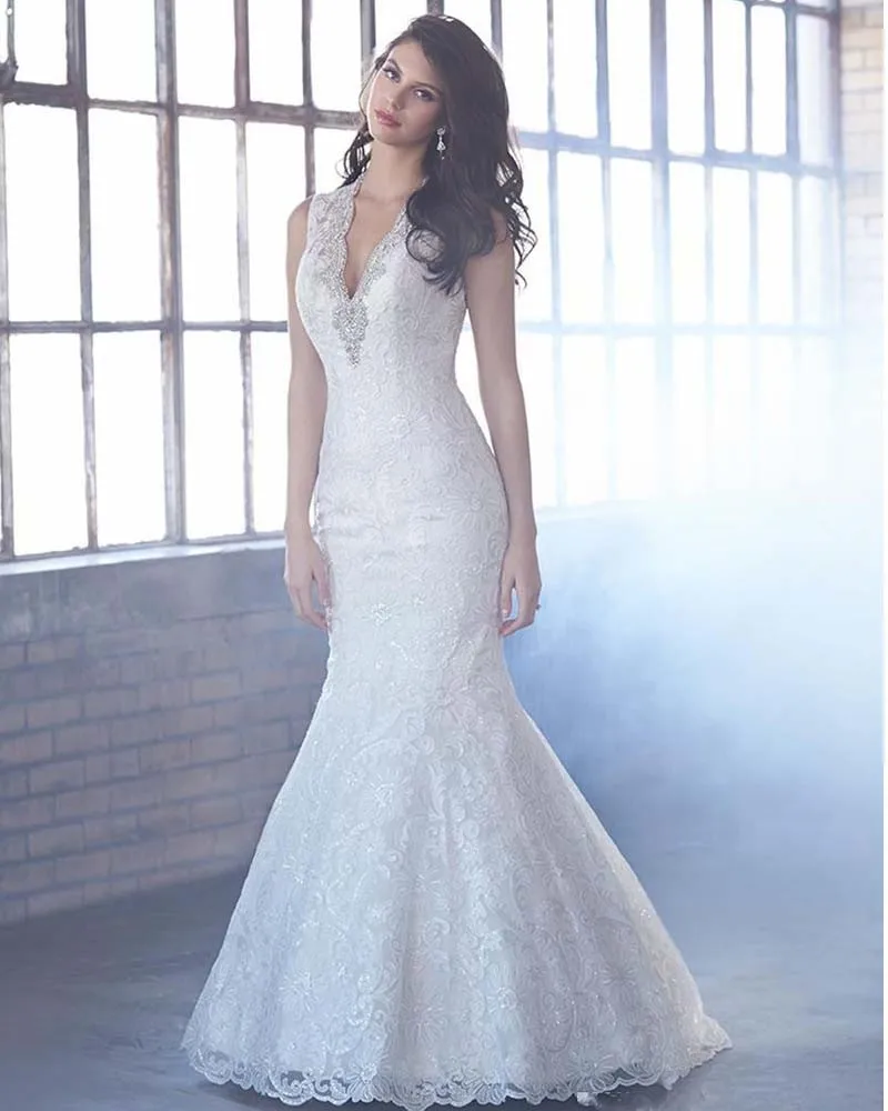 Sexy Deep V Neck Off The Shoulder Floor Length Sereia