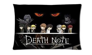 Faomous Death Note Fashion Style Cotton Linen Decorative Suitbale Single Pillow Case Standard Size 40x60cm(Twin Sides) ur005 | Дом и сад