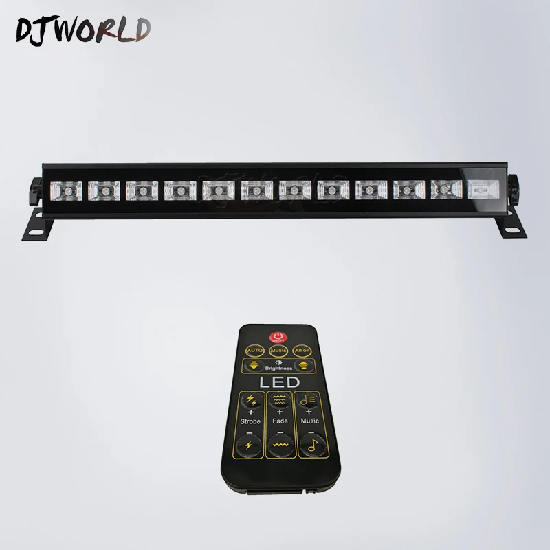 

Wireless Remote Control LED Stage Bar Light 12X3W UV Single Color LED Wall Wash Lights DMX Stage Light Good Party Wedding