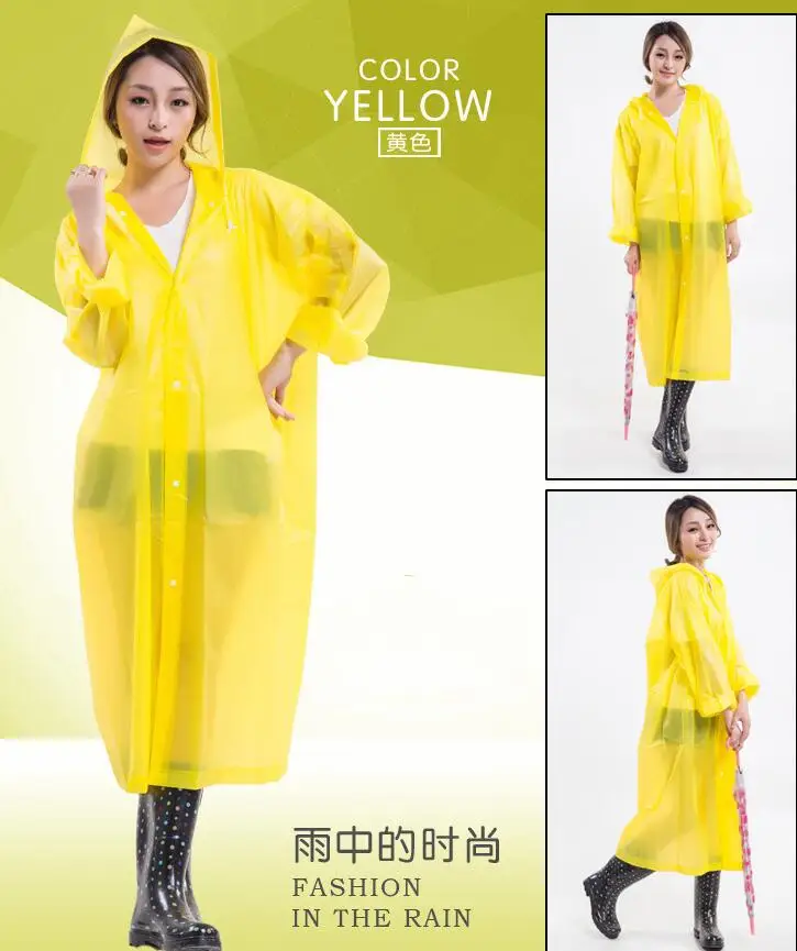 Ydaisy прозрачный плащ мужской моды взрослых женщин длинное пальто более хан издание мода сиамские дождь плащ
